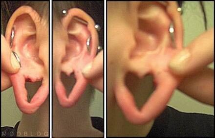 Heart Gauged Ear